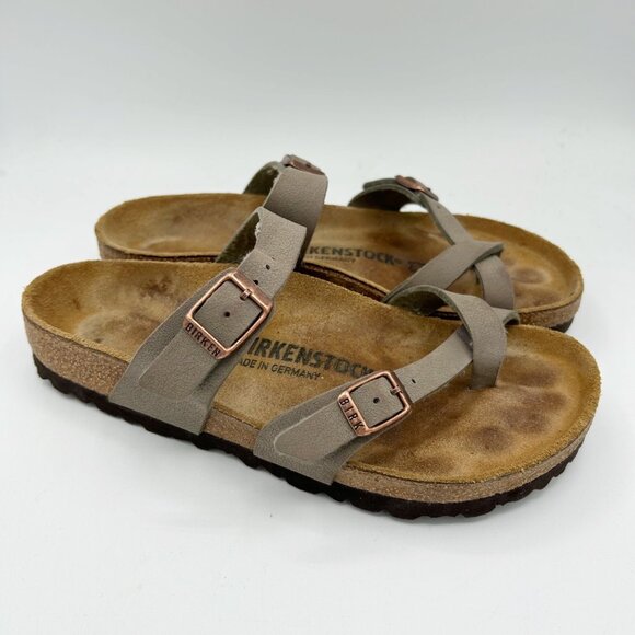 Birkenstock Mayari Brown Leather Sandals Size 36 US 5 Women's - Picture 1 of 5